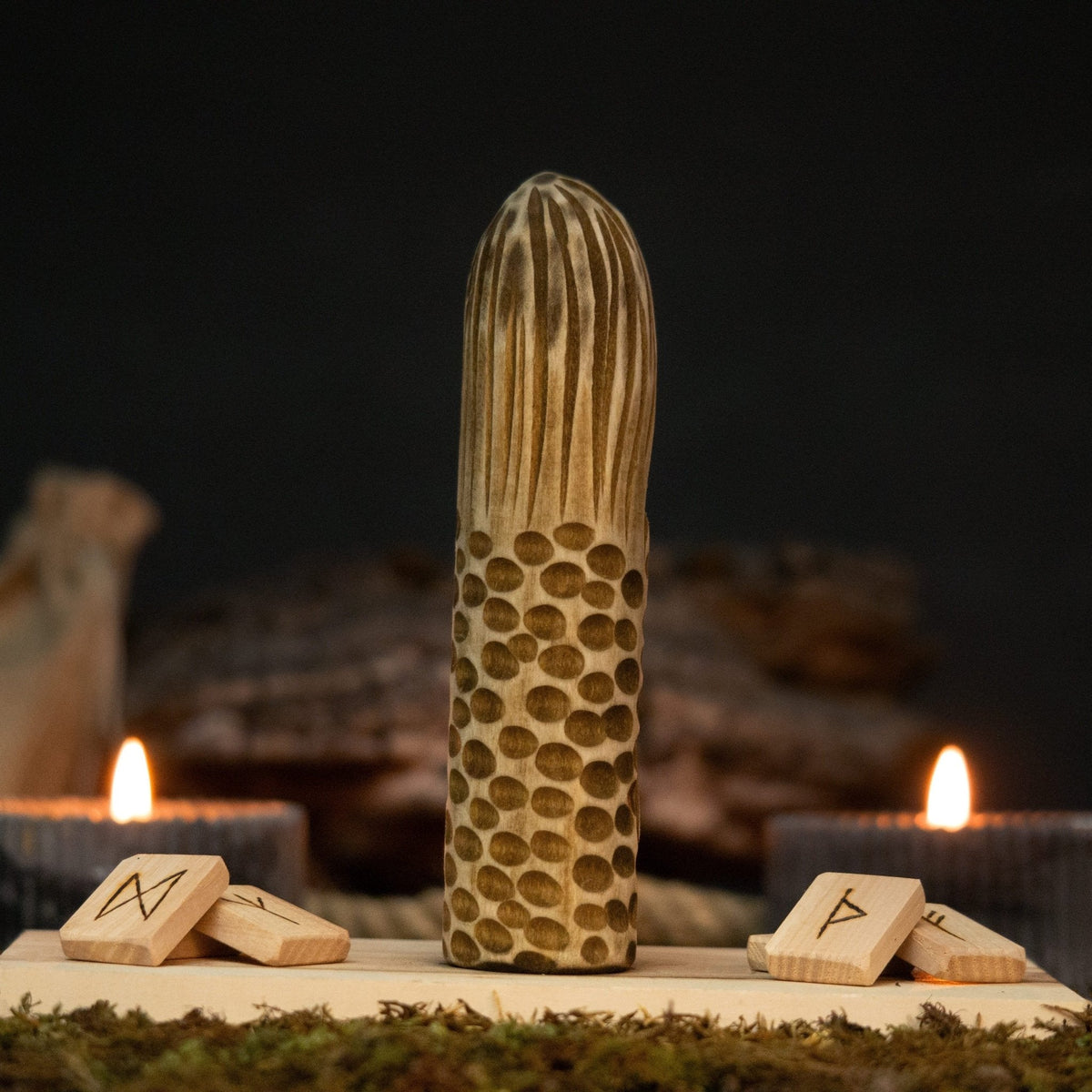 Eir Wooden Figurine - Hand-Carved Norse Goddess of Healing | Relic & Reel