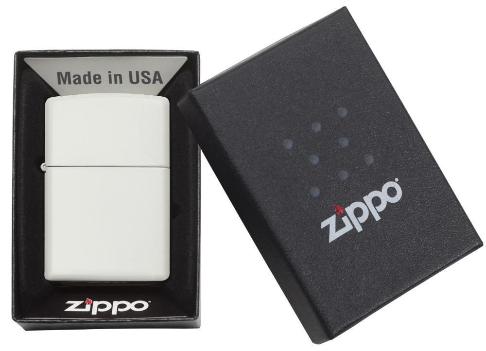 Zippo Classic White Matte Lighter #214