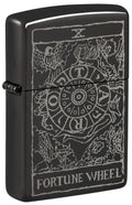 Zippo Wheel of Fortune, High Polish Black Lighter #46138