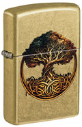 Zippo Tree of Life Celtic Art, Street Brass Lighter #47176
