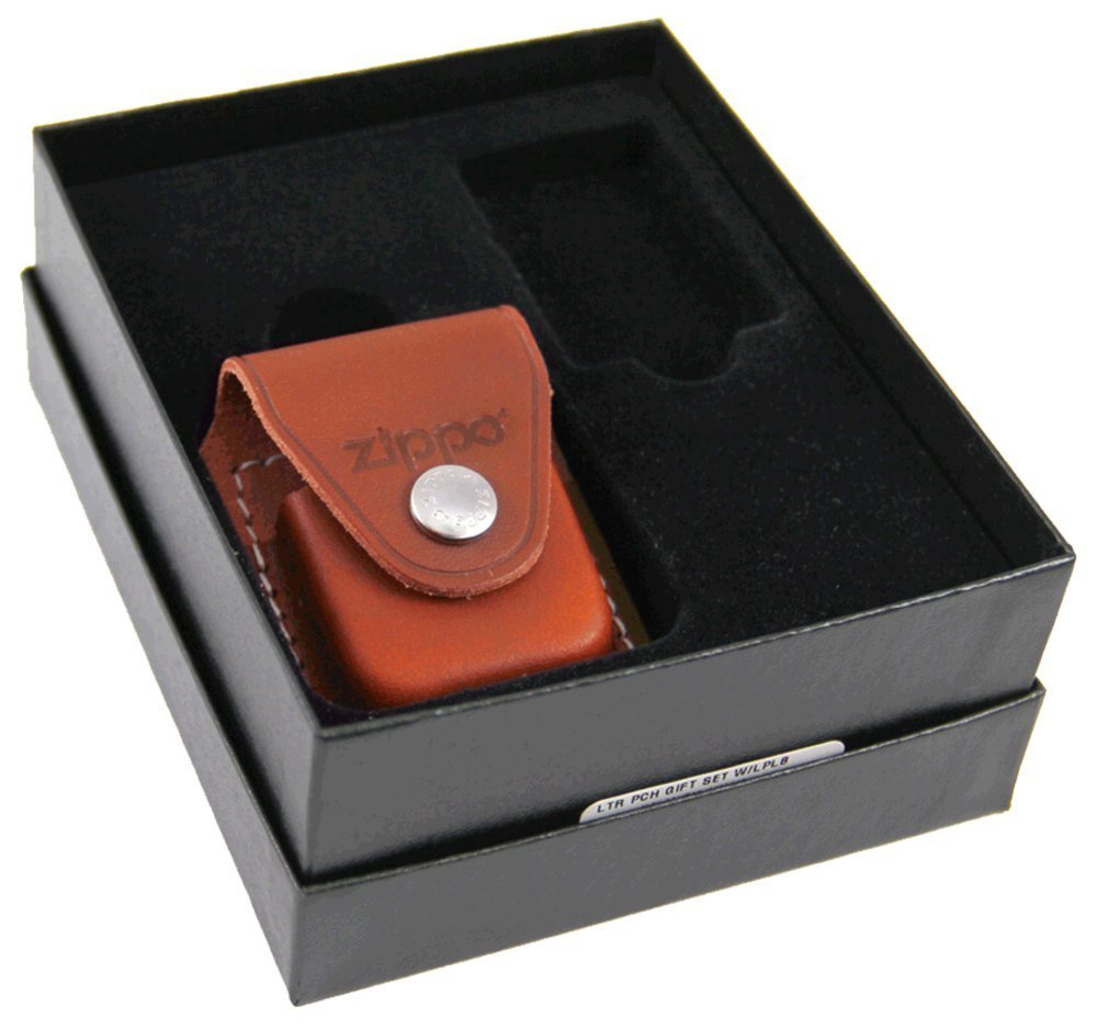 Zippo Belt Loop Leather Pouch Gift Set for #LPGS-LPLB