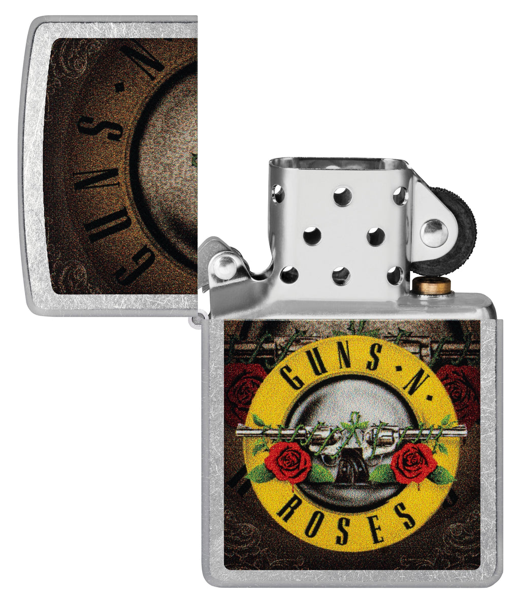 Zippo Guns N' Roses Bullet Logo, Street Chrome Lighter #47226