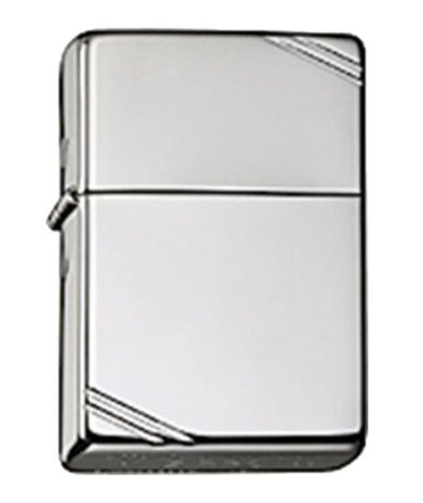 Zippo 1937 Replica w/ Slashes, High Polish Chrome Lighter #260