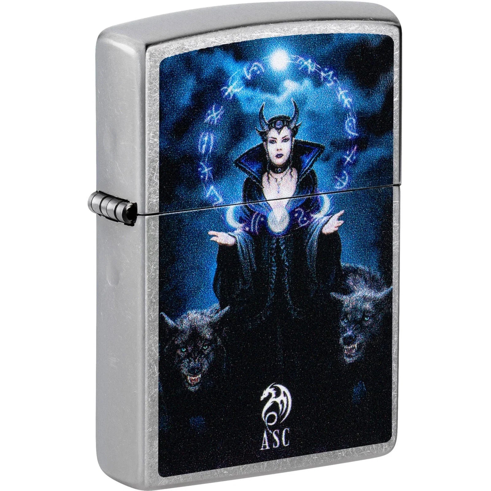 Zippo Anne Stokes Evil Queen Wolves, Street Chrome Lighter #47084