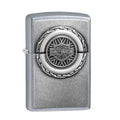 Zippo Harley-Davidson Motorcycle Wheel Emblem, Street Chrome Lighter #49175