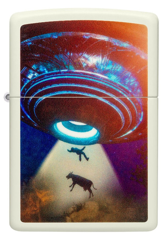 Zippo UFO Alien Abduction, Glow-in-the-Dark Lighter #49838