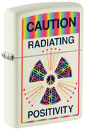 Zippo Caution Radiating Positivity, Glow-in-the-Dark Lighter #46243