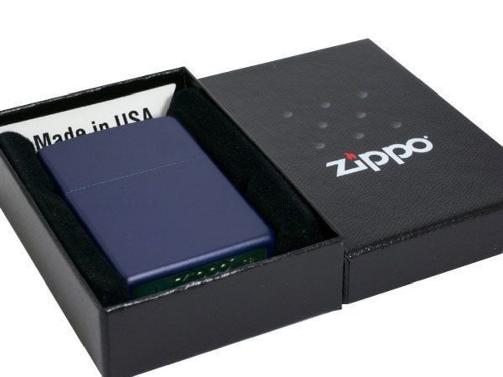 Zippo Classic Navy Blue Matte Lighter #239