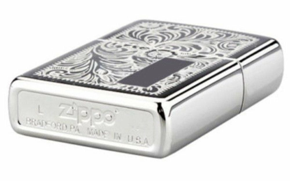 Zippo Venetian, High Polish Chrome Lighter #352
