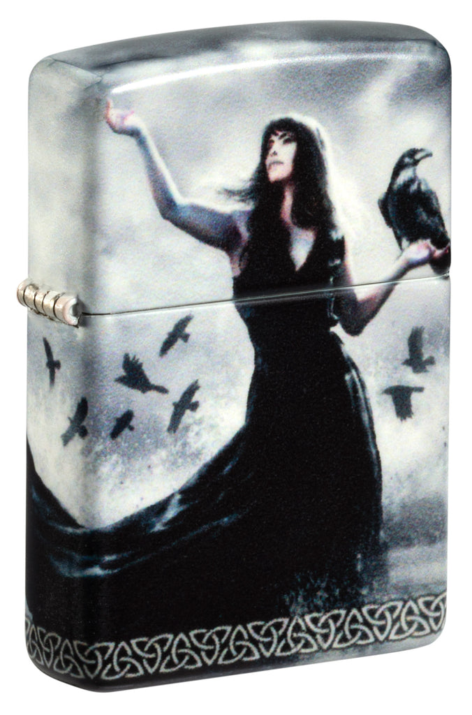 Zippo Mazzi Gothic Lady Ravens, 540° Color Lighter #48969