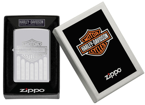Zippo Harley-Davidson Logo, High Polish Chrome Lighter #48993