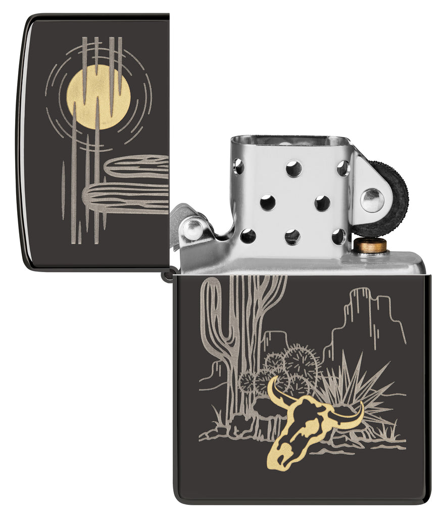 Zippo Western, High Polish Black Lighter #48968