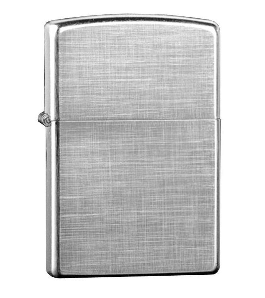 Zippo Linen Weave, Brushed Chrome Lighter #28181