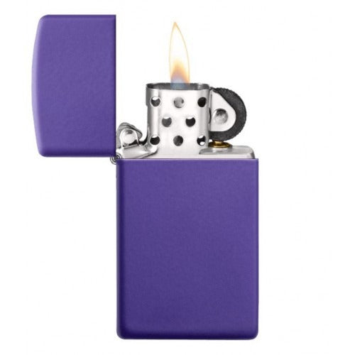 Zippo Slim Purple Matte Lighter #1637