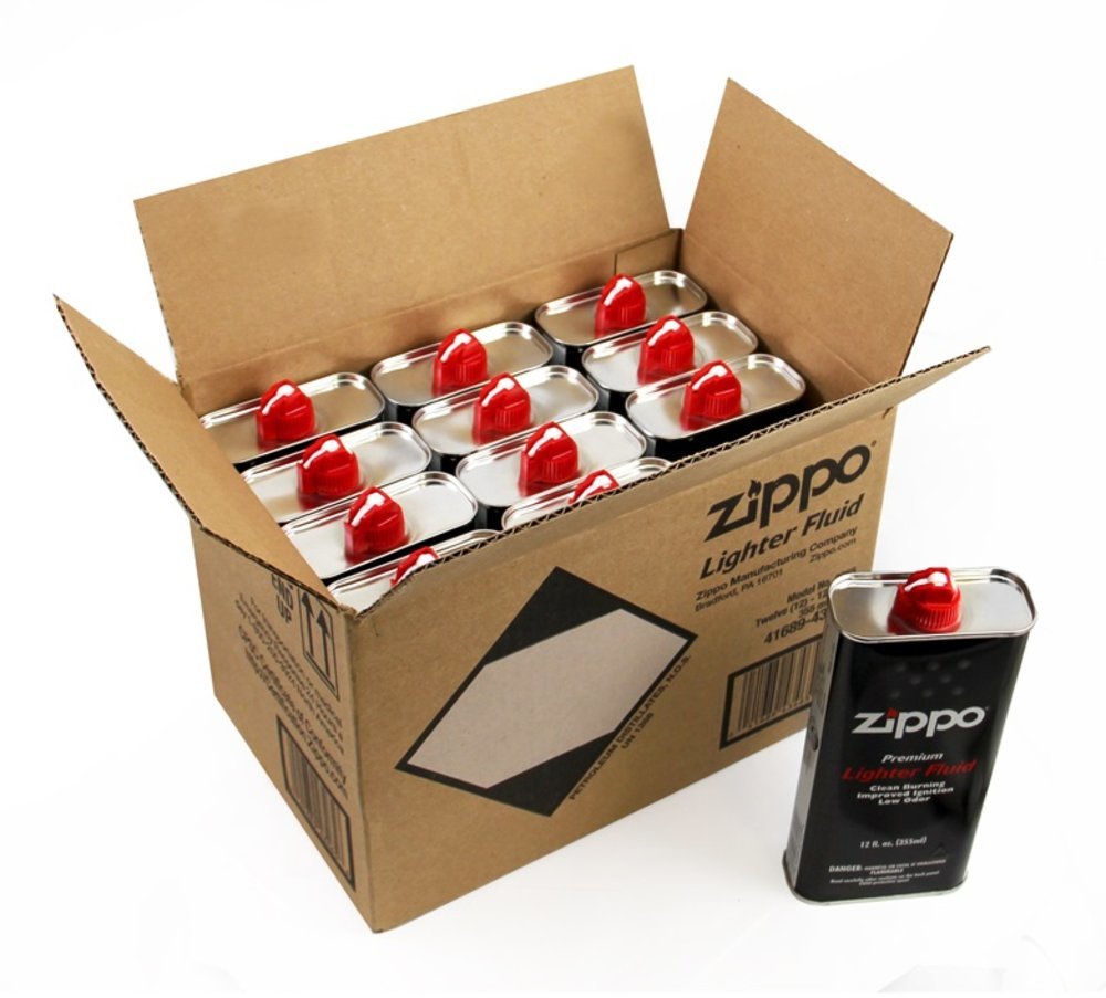 Zippo Lighter Fluid, 12 oz, 12-Can #3365