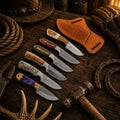 Frontier Hunter Collection – 6 Piece Fixed Blade Knife Lot
