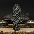Hand-Carved Eir Figurine – 14 cm (5.7 inches) Wooden Norse Goddess of Healing Statue