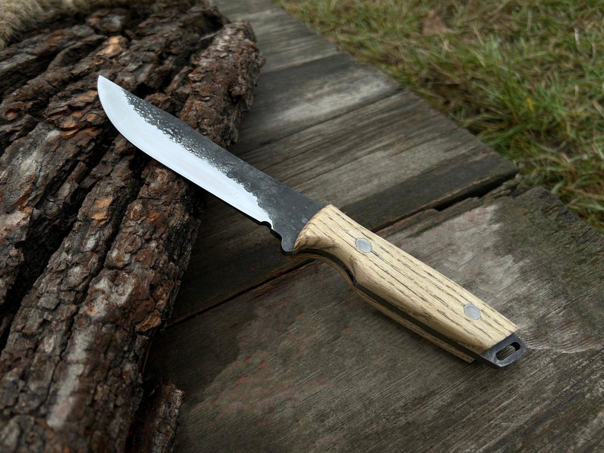 Hand-Forged Bushcraft Knife, 12 cm (4.72 inches)