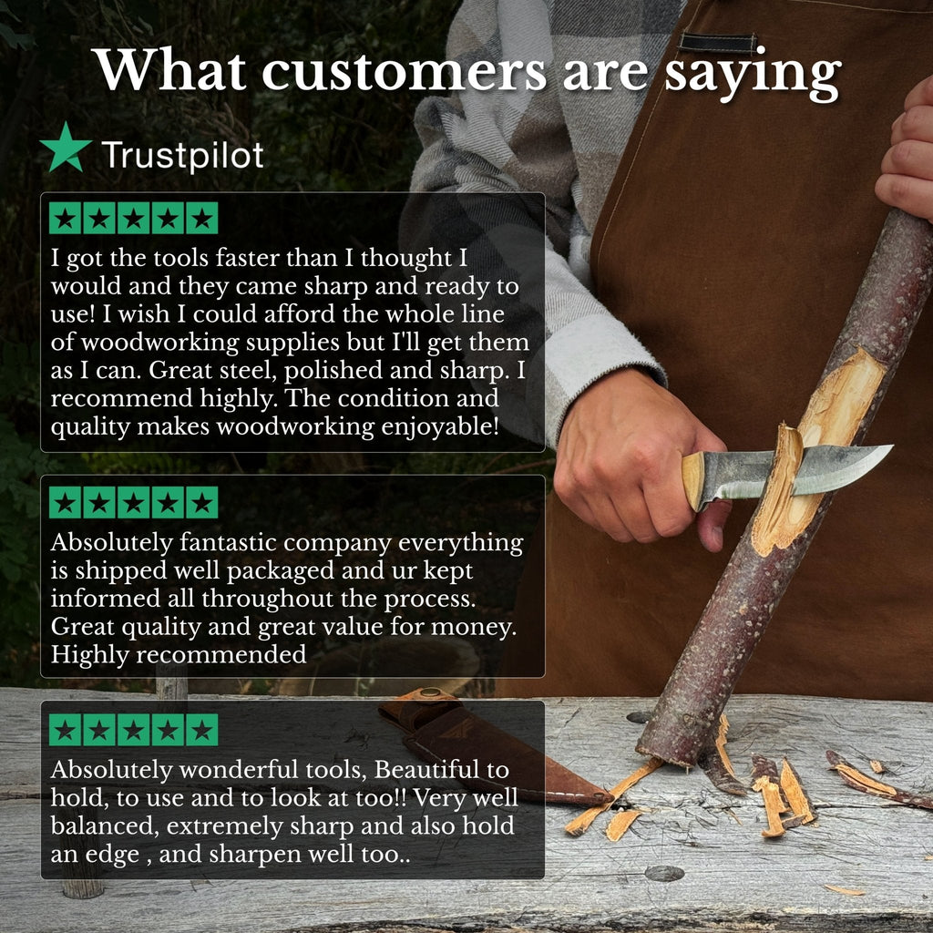 Customer reviews for Sharky Forged Steel Tools bushcraft knives - Relic & Reel
