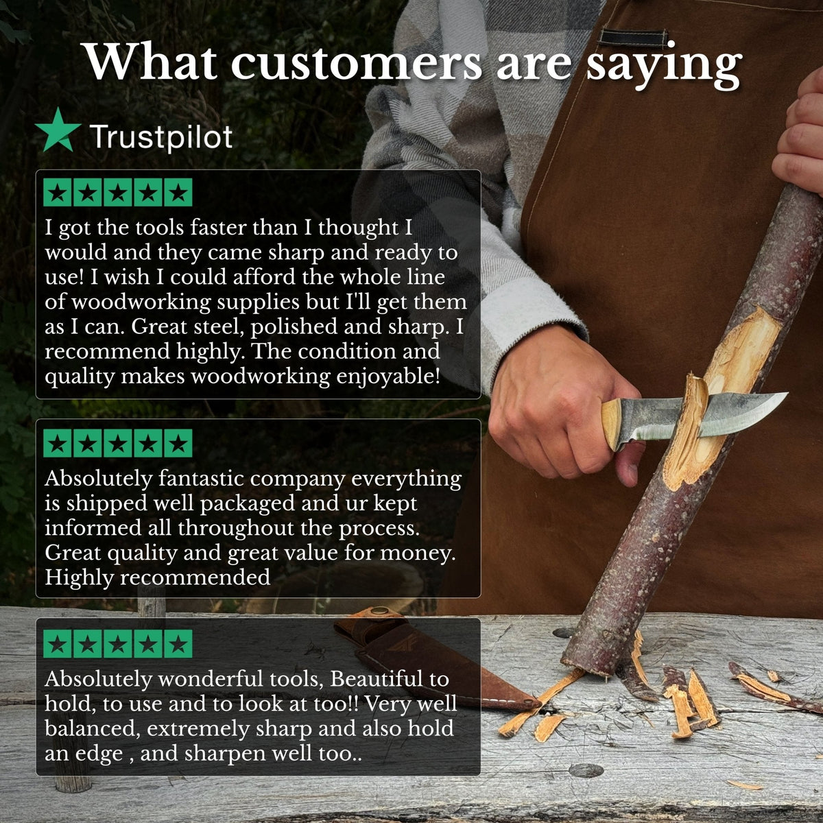 Customer reviews for Sharky Forged Steel Tools bushcraft knives - Relic & Reel