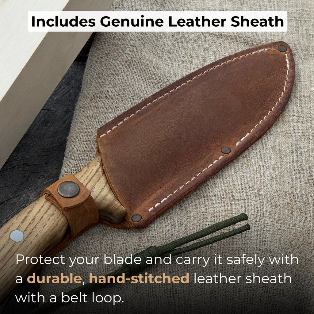 Hand-Forged Bushcraft Knife, 15.5 cm (6.1 inches)