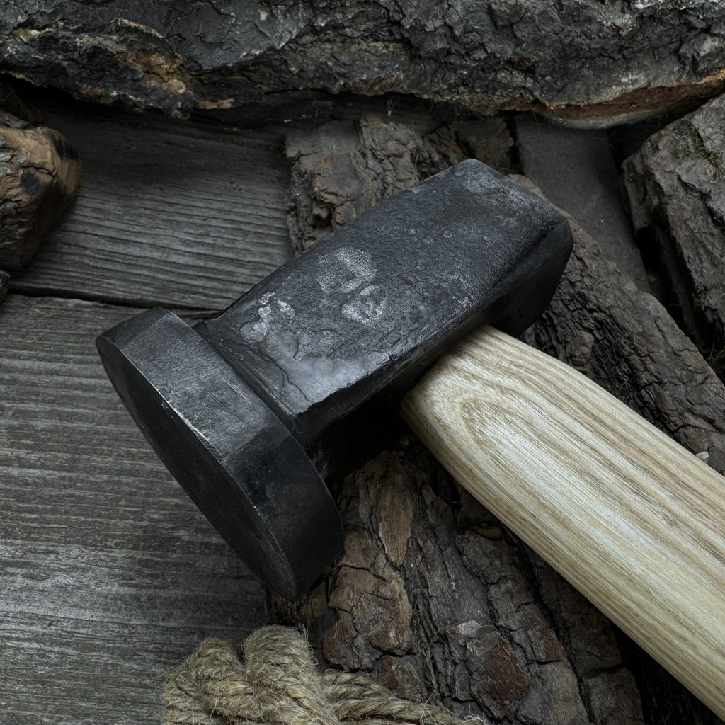 Hand-Forged Double Blacksmith's Hammer, 1.5 kg (3.3 lbs)