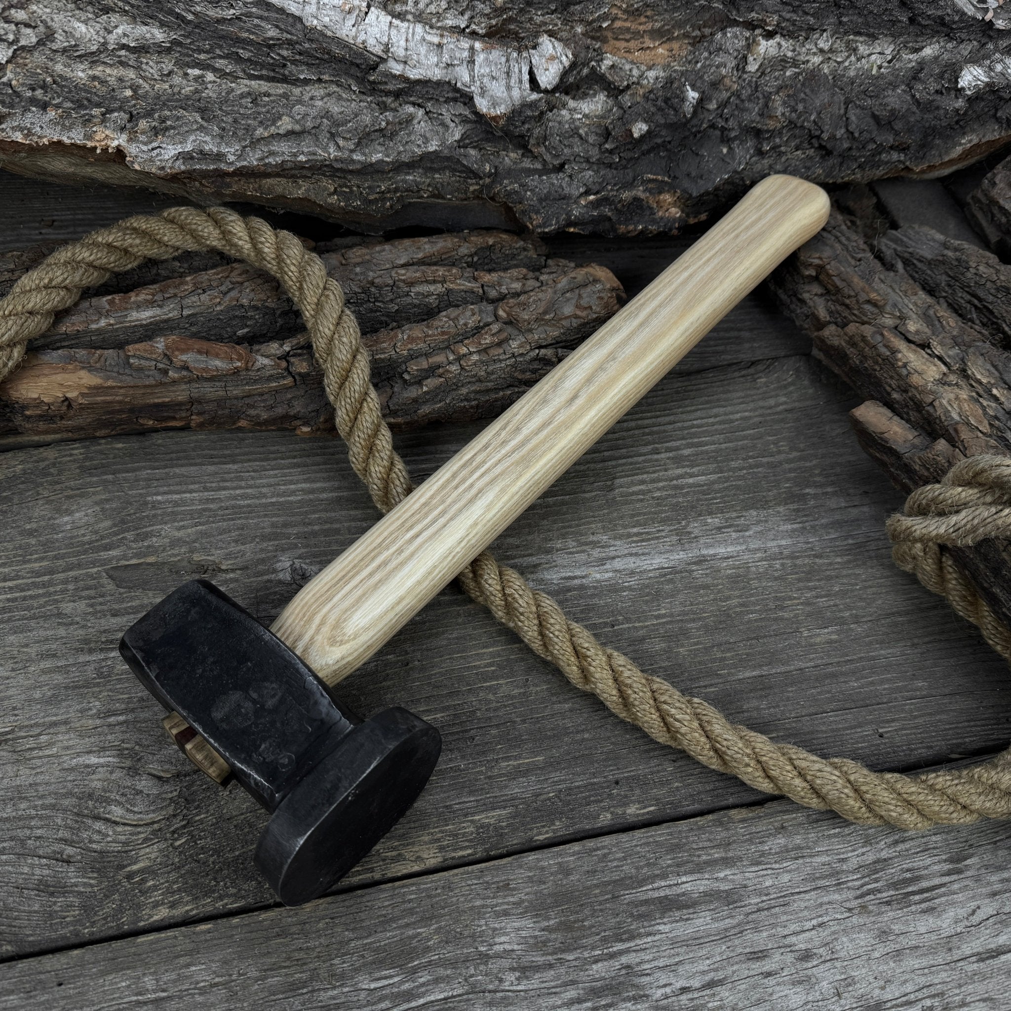 Hand-Forged Double Blacksmith's Hammer, 1.5 kg (3.3 lbs)