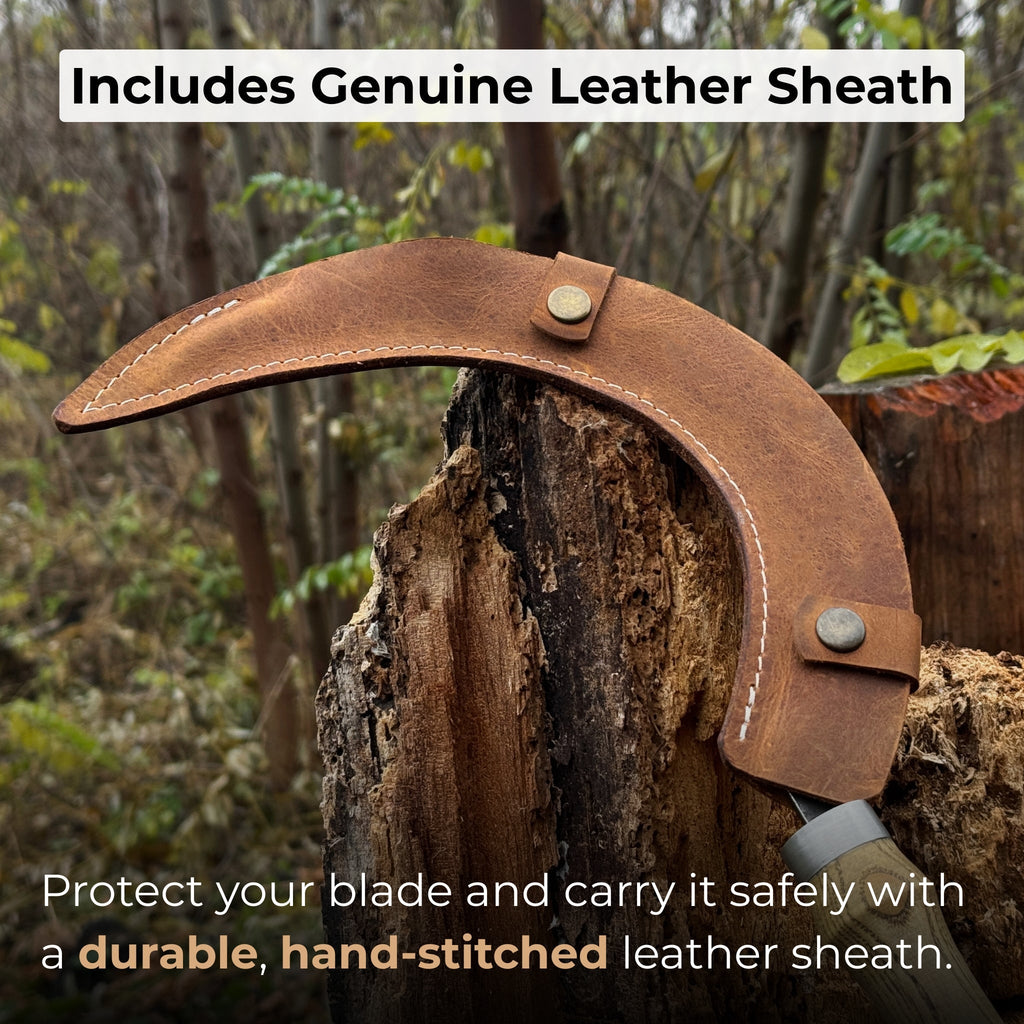 Hand-Forged Large Sickle, ⌀19 cm (7.5 inches)