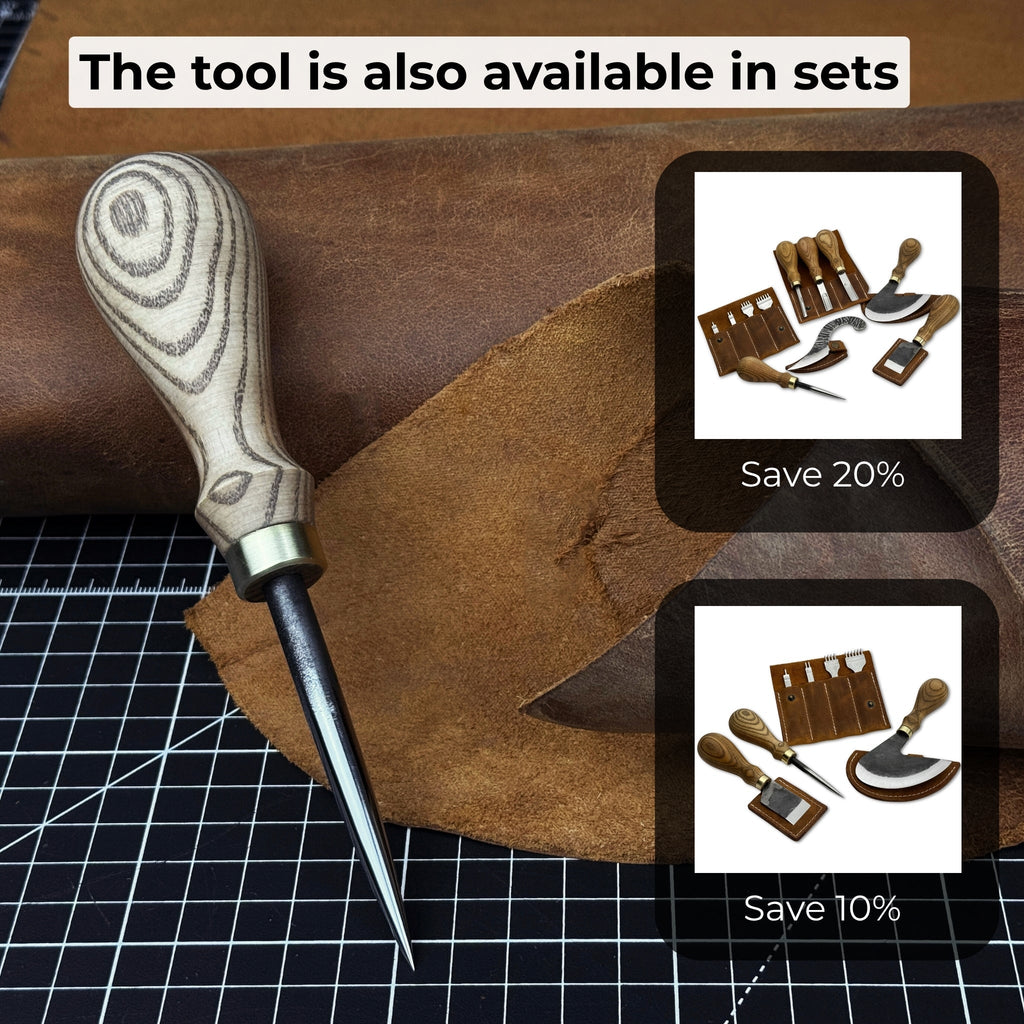 Hand-Forged Leatherworking Awl