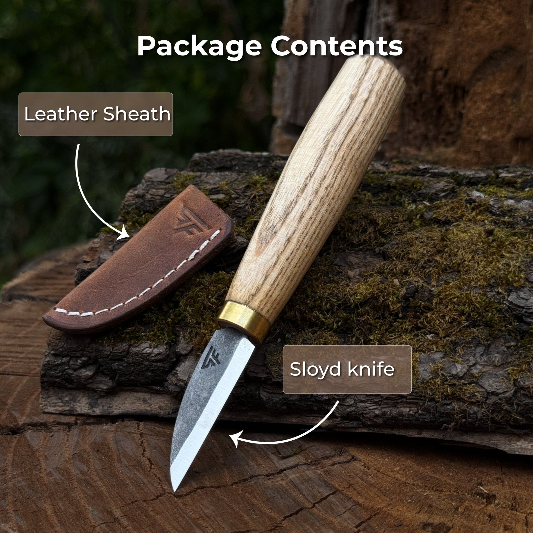 Hand-Forged Roughing Knife, Blade 5 cm (1.97 inches)