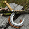 Hand-Forged Small Sickle, ⌀9 cm (3.54 inches)