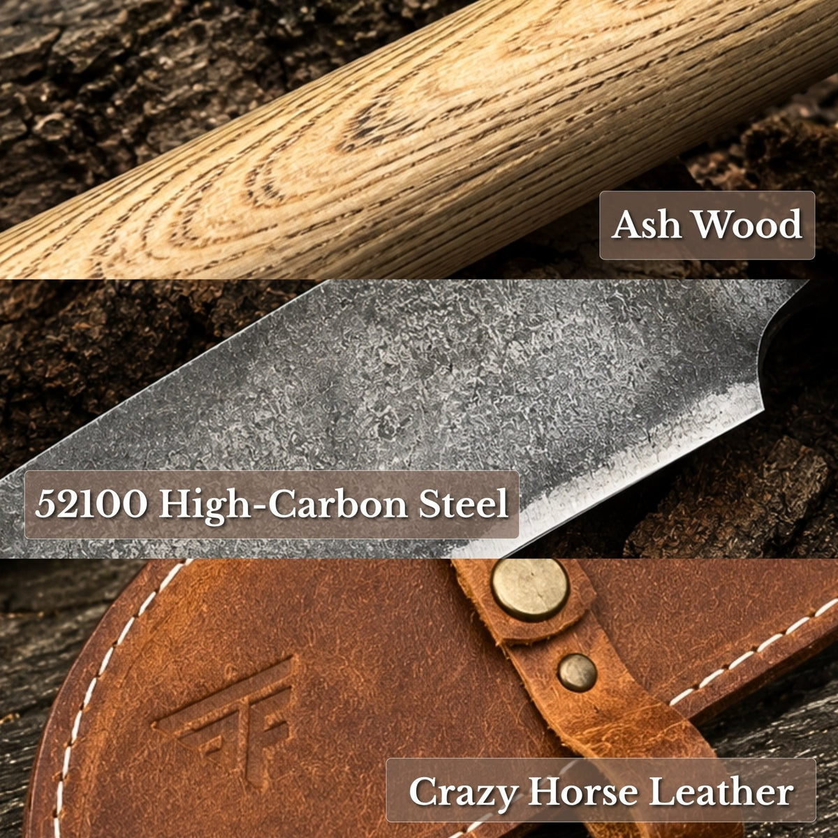 Hand-forged splitting froe blade by Sharky Forged Steel Tools, measuring 25.5 cm (10 inches), with a sturdy metal blade for woodworking.