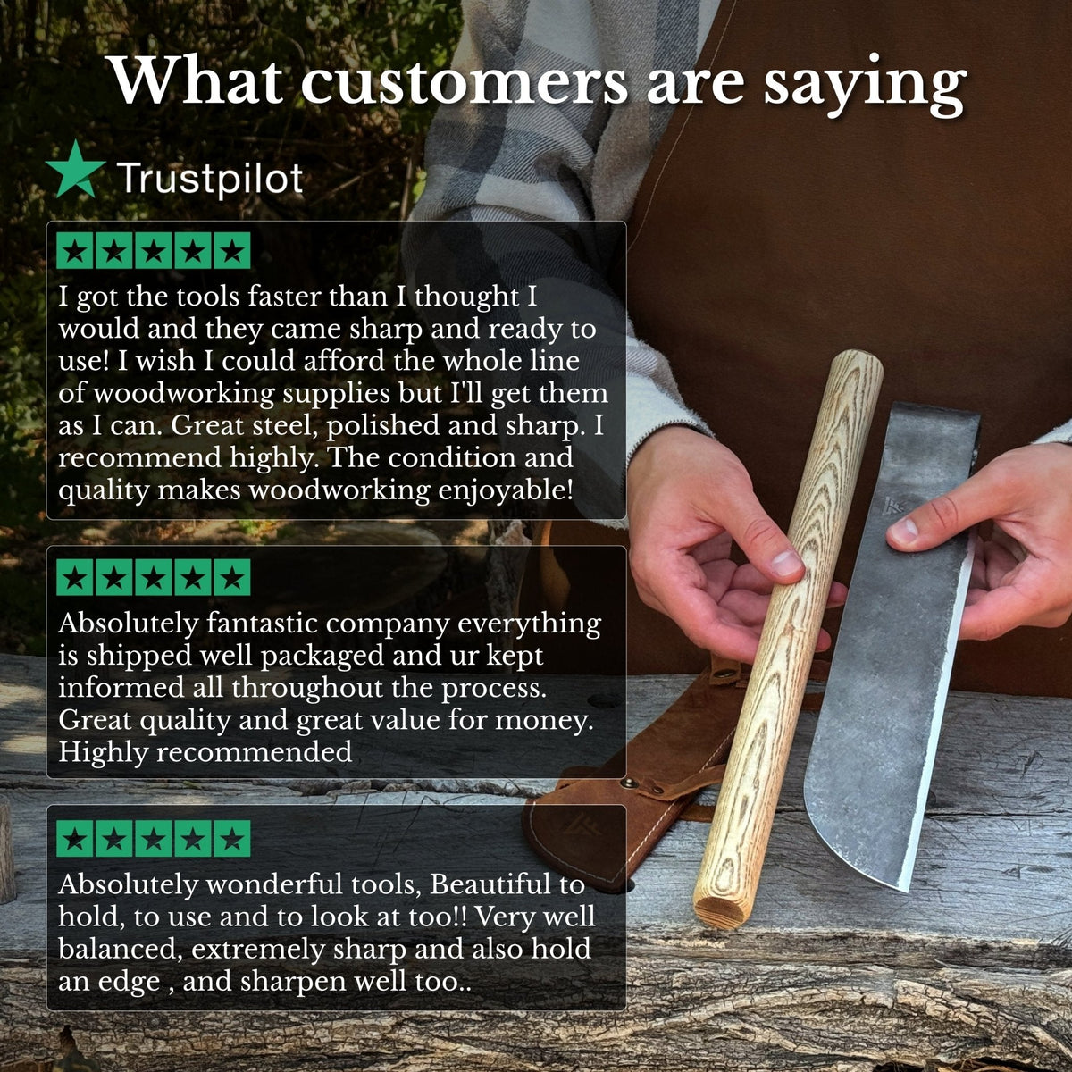 Hand-forged splitting froe blade by Sharky Forged Steel Tools, 25.5 cm (10 inches), with a sturdy, sharpened steel blade for wood splitting.