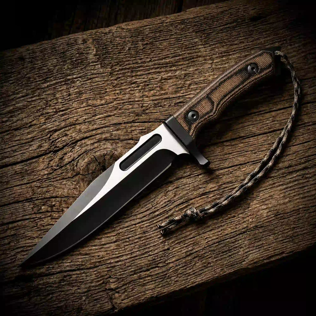 Rambo-Style Survival Bowie Knife – 14" D2 Spear Point with G10 Handle