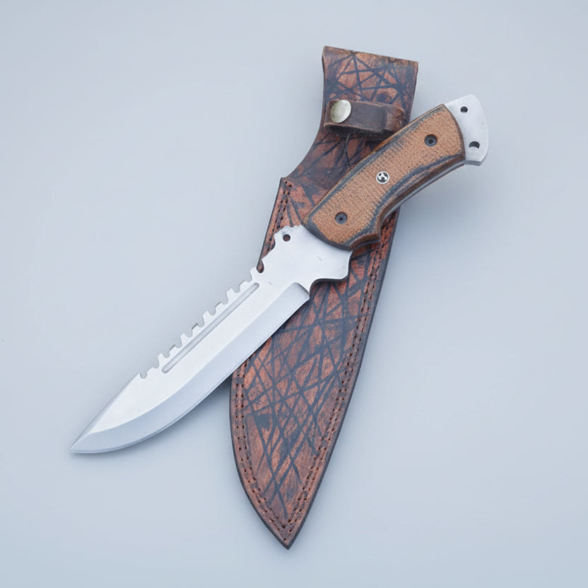Hunter Point Bowie Knife D2 Steel G10 Handle