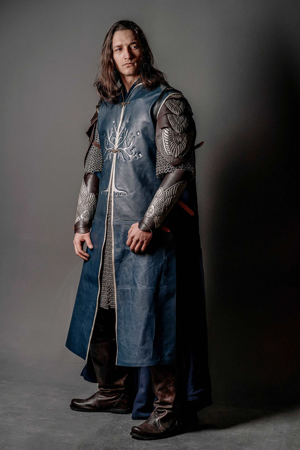 Aragorn king royal blue vest (Lord of the Rings)