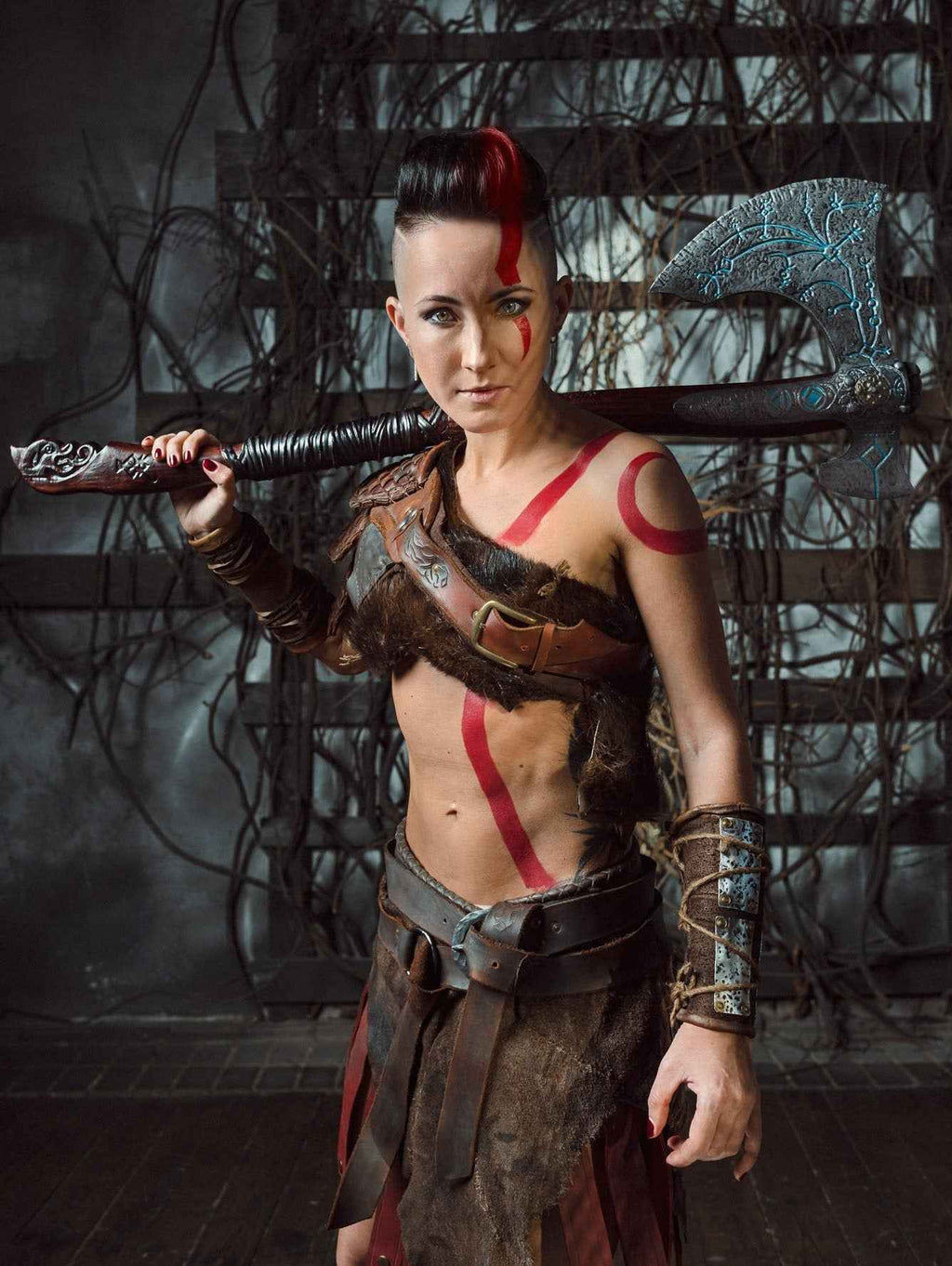 Woman Kratos costume (God of War)