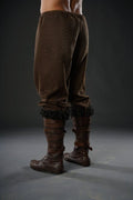 Assassin leather low boots + greaves with fur