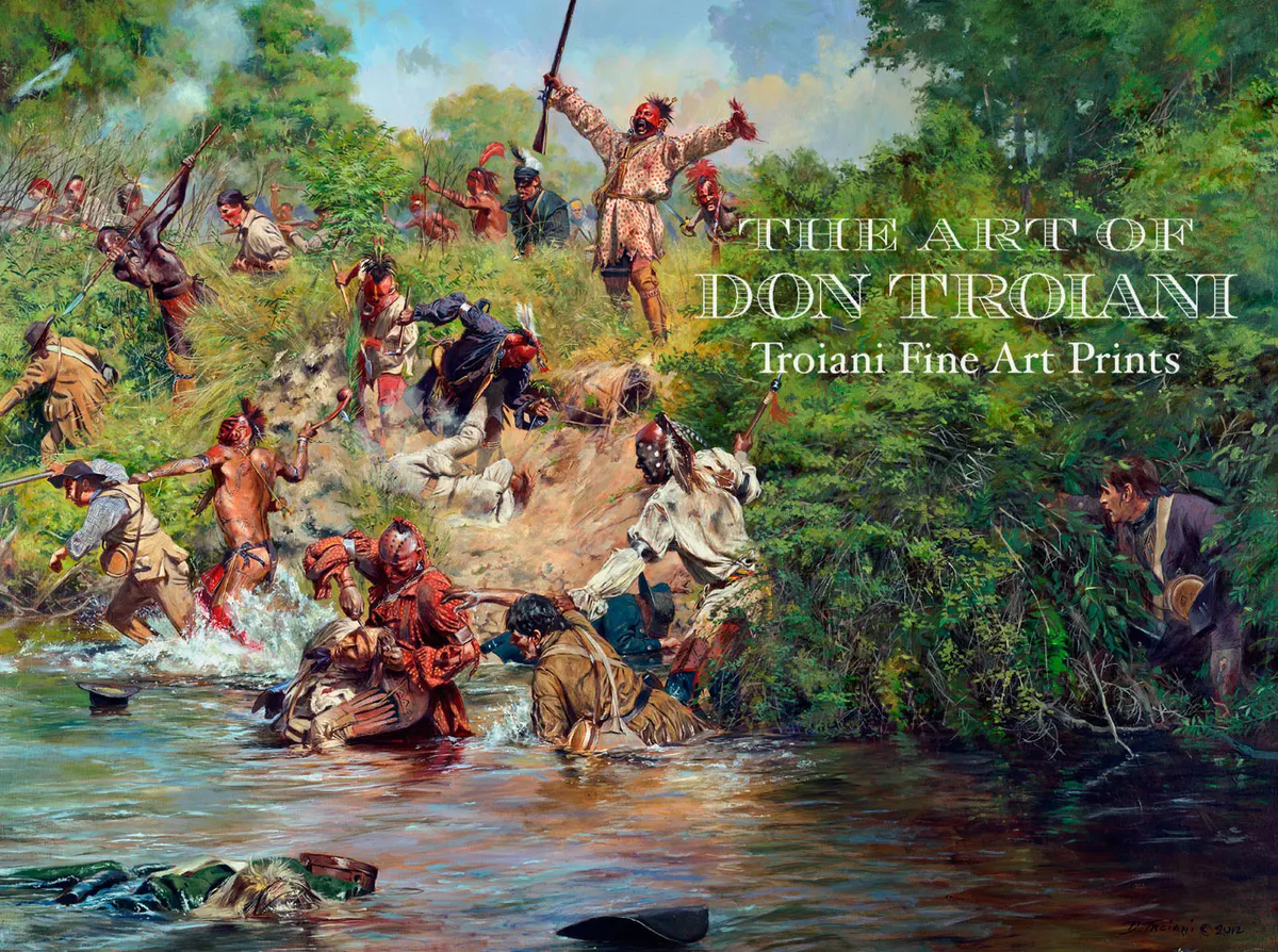 "Ensign Downing's Escape" - Battle Of Wyoming, July 3, 1778