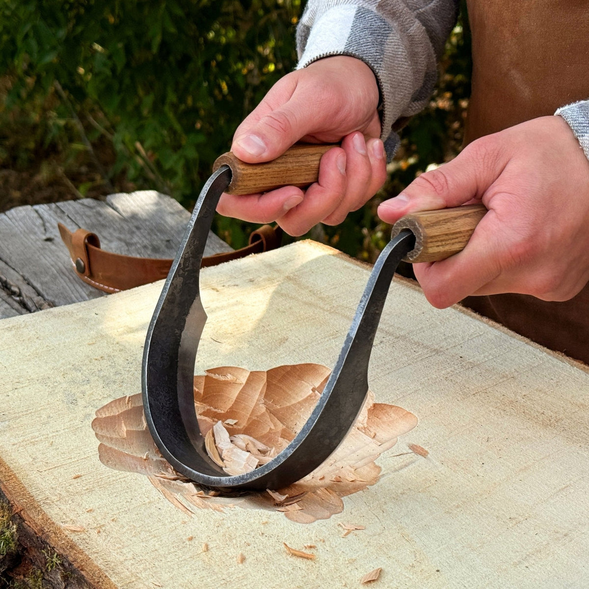 Inshave (Half-Rounded Drawknife), 13 cm (5.1 inches)