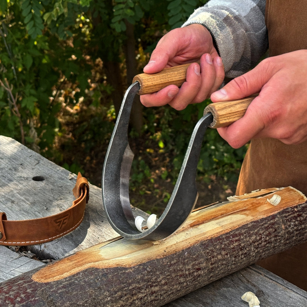 Inshave (Half-Rounded Drawknife), 13 cm (5.1 inches)