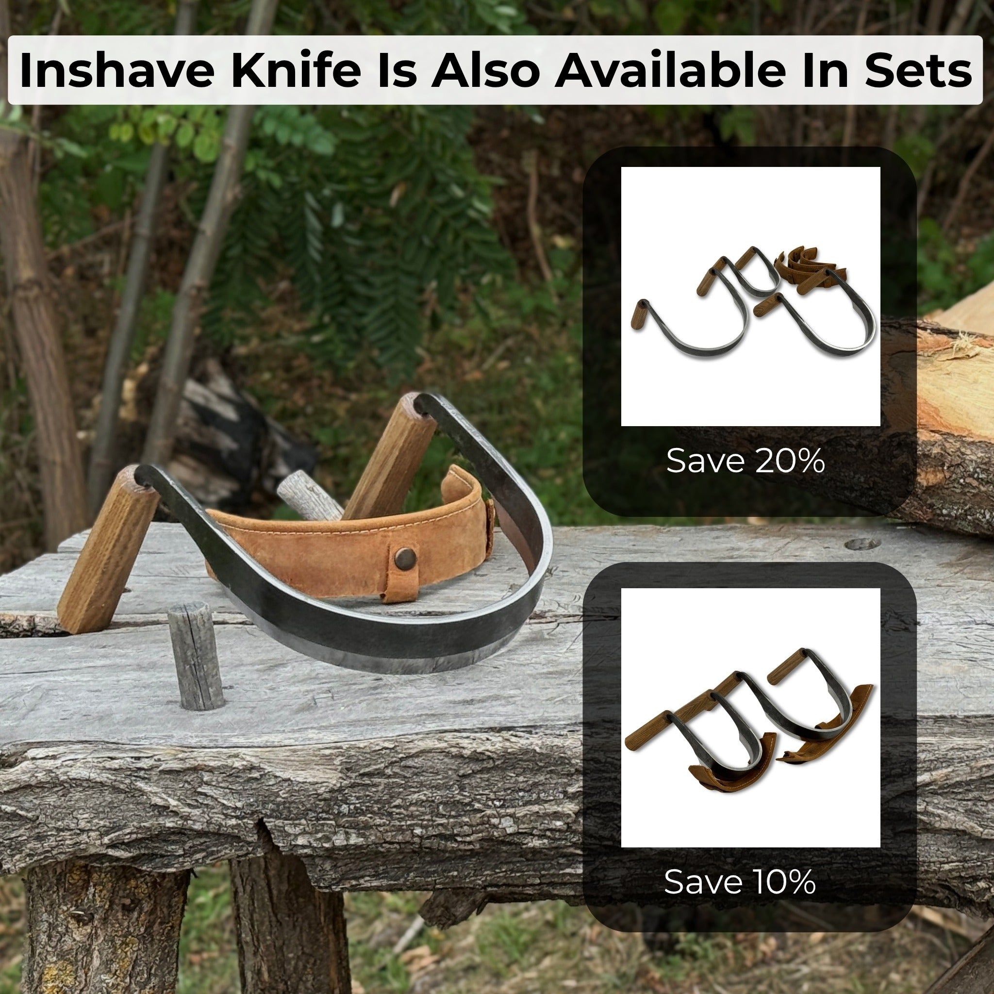 Inshave (Half-Rounded Drawknife), 16.5 cm (6.5 inches)