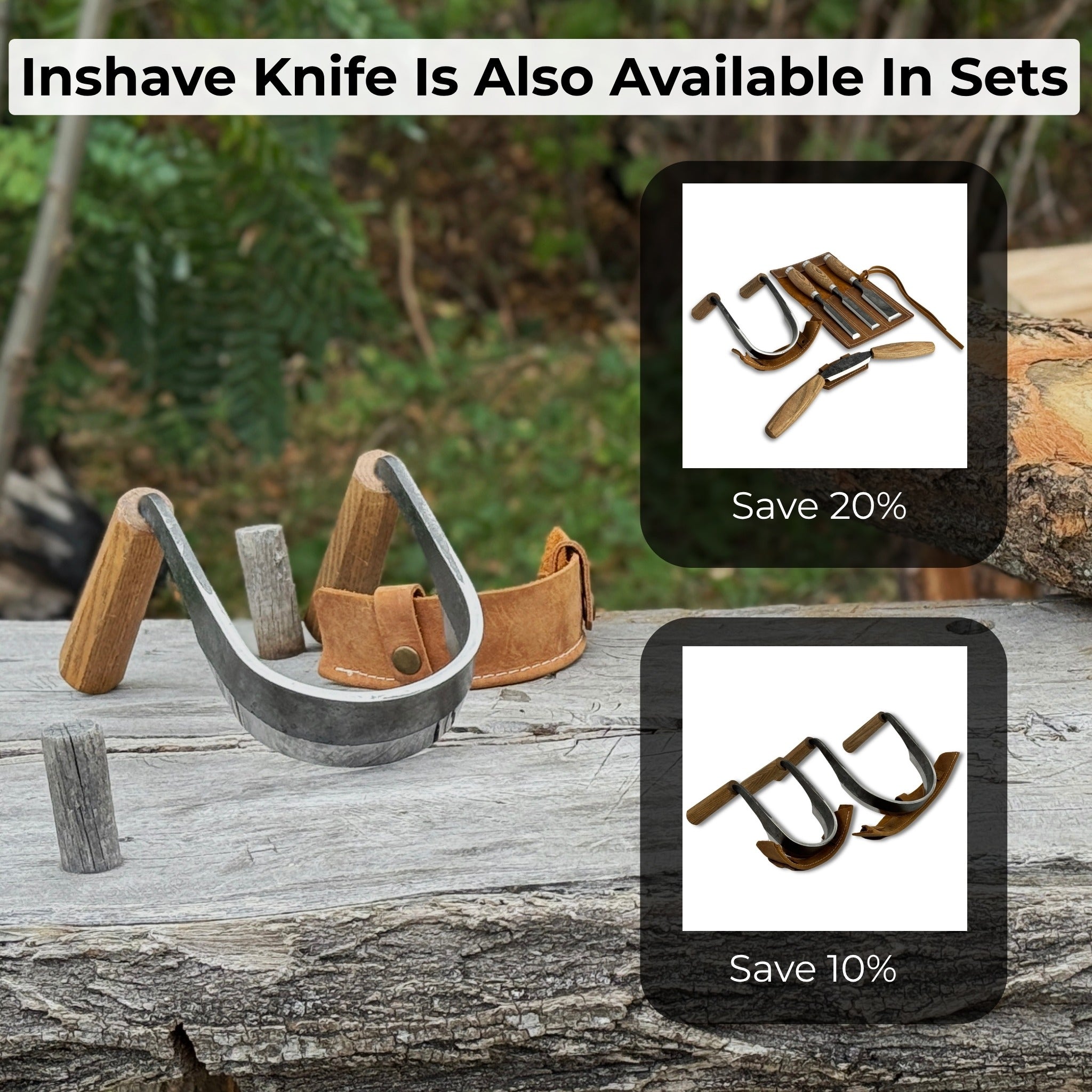 Inshave (Half-Rounded Drawknife), 9.5 cm (3.7 inches)