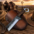 Ironwood Ranch Bull Cutter Knife in D2 Rasp Steel