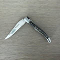 Laguiole en Aubrac Double Plated Knife Grey Pakka Handle, 4.7"