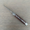 Laguiole en Aubrac Double Plated Knife Red Pakka Handle, 4.7"