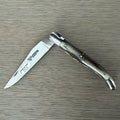 Laguiole en Aubrac Double Plated Folding Knife - Solid Horn, 4.75"
