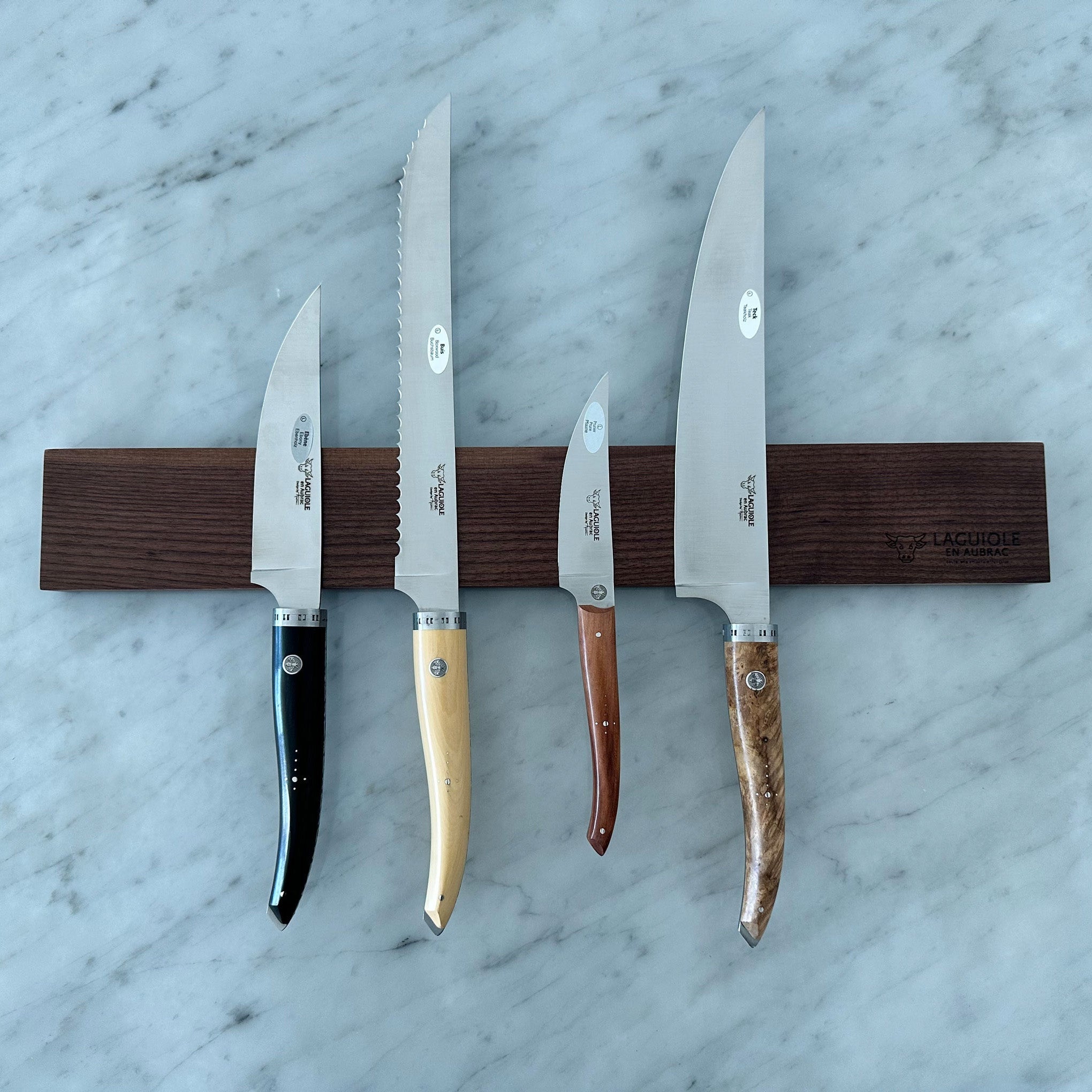 Laguiole en Aubrac Walnut Magnetic Knife Holder Bar