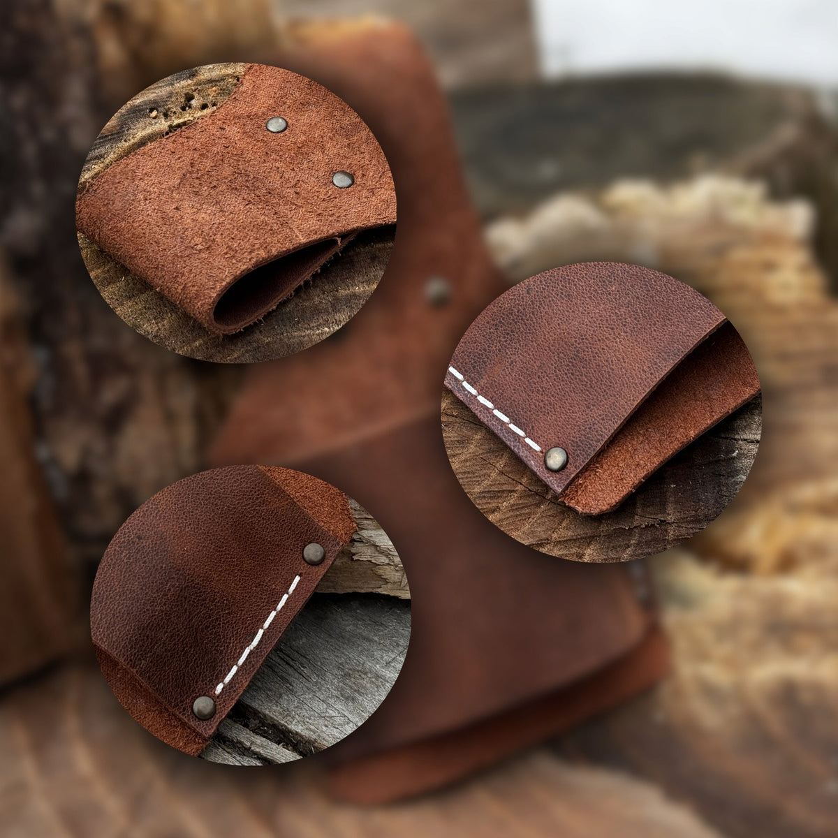 Leather Belt Mount for Axes and Hammers by Sharky Forged Steel Tools - Relic & Reel