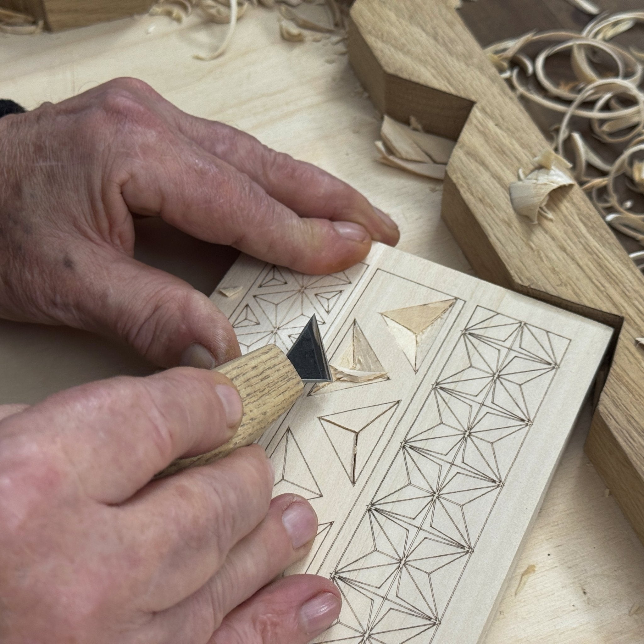 Linden Wood Carving Board with Pre-Drawn Pattern